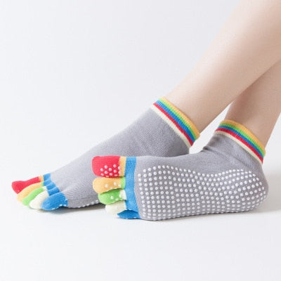 Yoga Socks 5 toes Anti slip Silicone