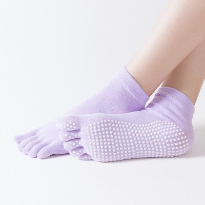Yoga Socks 5 toes Anti slip Silicone
