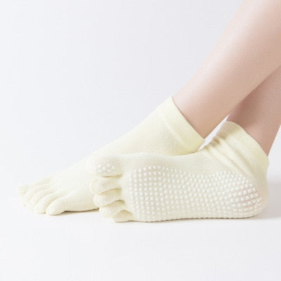 Yoga Socks 5 toes Anti slip Silicone
