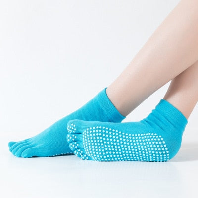 Yoga Socks 5 toes Anti slip Silicone
