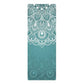 Natural Rubber Patterned Yoga Mat Non-slip Portable Microfiber