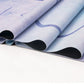 Natural Rubber Patterned Yoga Mat Non-slip Portable Microfiber