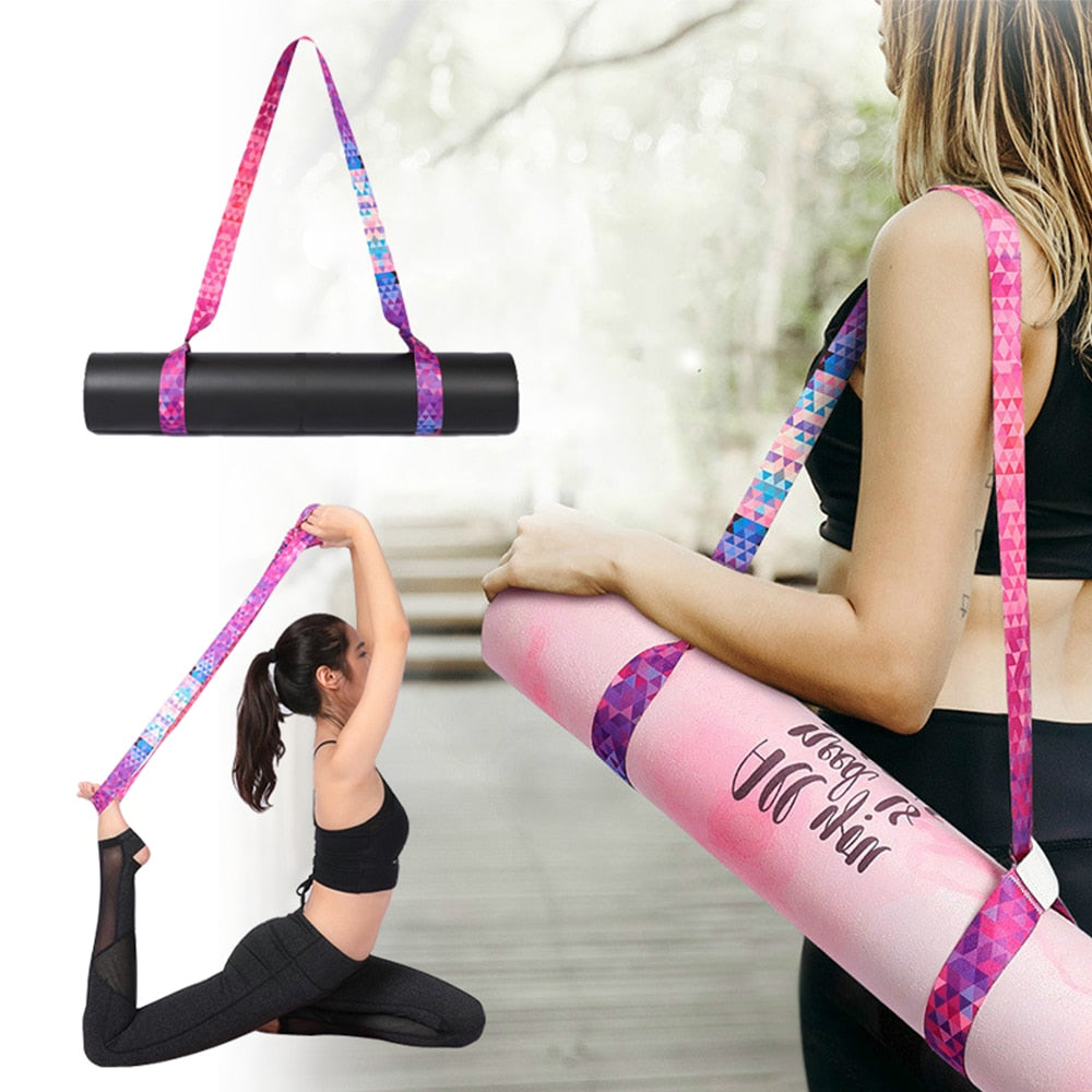 Yoga Mat Strap Belt Adjustable Sports Sling Shoulder Carry Strap