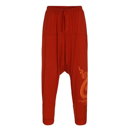 Men Ethnic Printed Overalls Casual Pocket