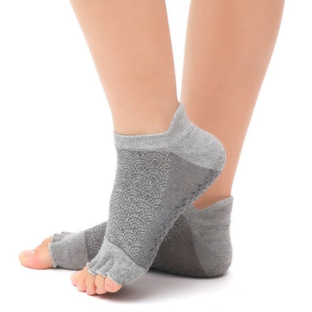 Cotton Sports Yoga Socks Jacquard Slip