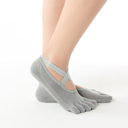 Non-slip Socks Ladies Ventilation Ballet Dance Gym Fitness Pilates Grip Socks