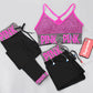 Women Yoga Sets Sports Bra+Yoga Pants+Shorts Fitness Clothing