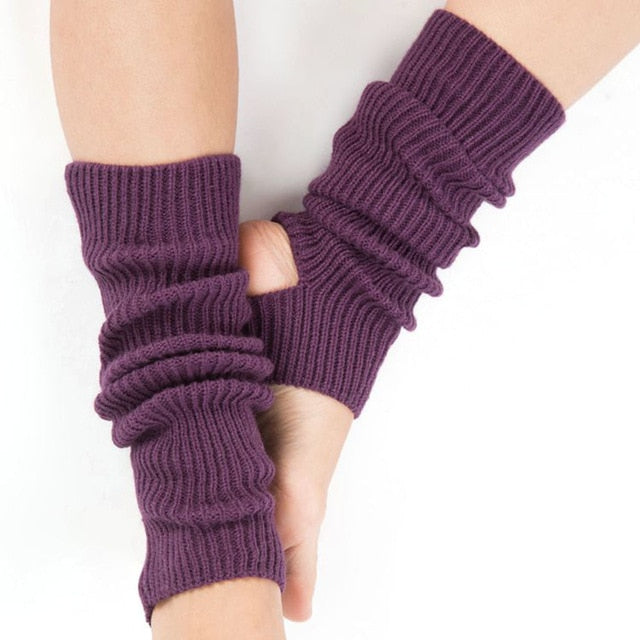 Woman Yoga Socks Knitted Leg Warmers Boot