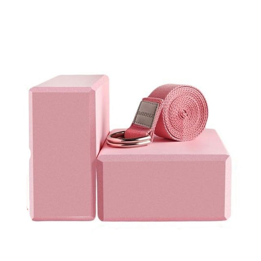 EVA Yoga Block Set Pilates Brick Fitness Belt Set