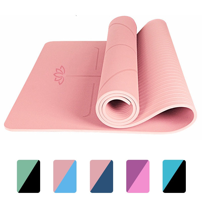 1830*610*6mm EVA Yoga Mat with Position Line Non Slip Carpet Mat