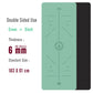 1830*610*6mm EVA Yoga Mat with Position Line Non Slip Carpet Mat