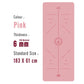 1830*610*6mm EVA Yoga Mat with Position Line Non Slip Carpet Mat