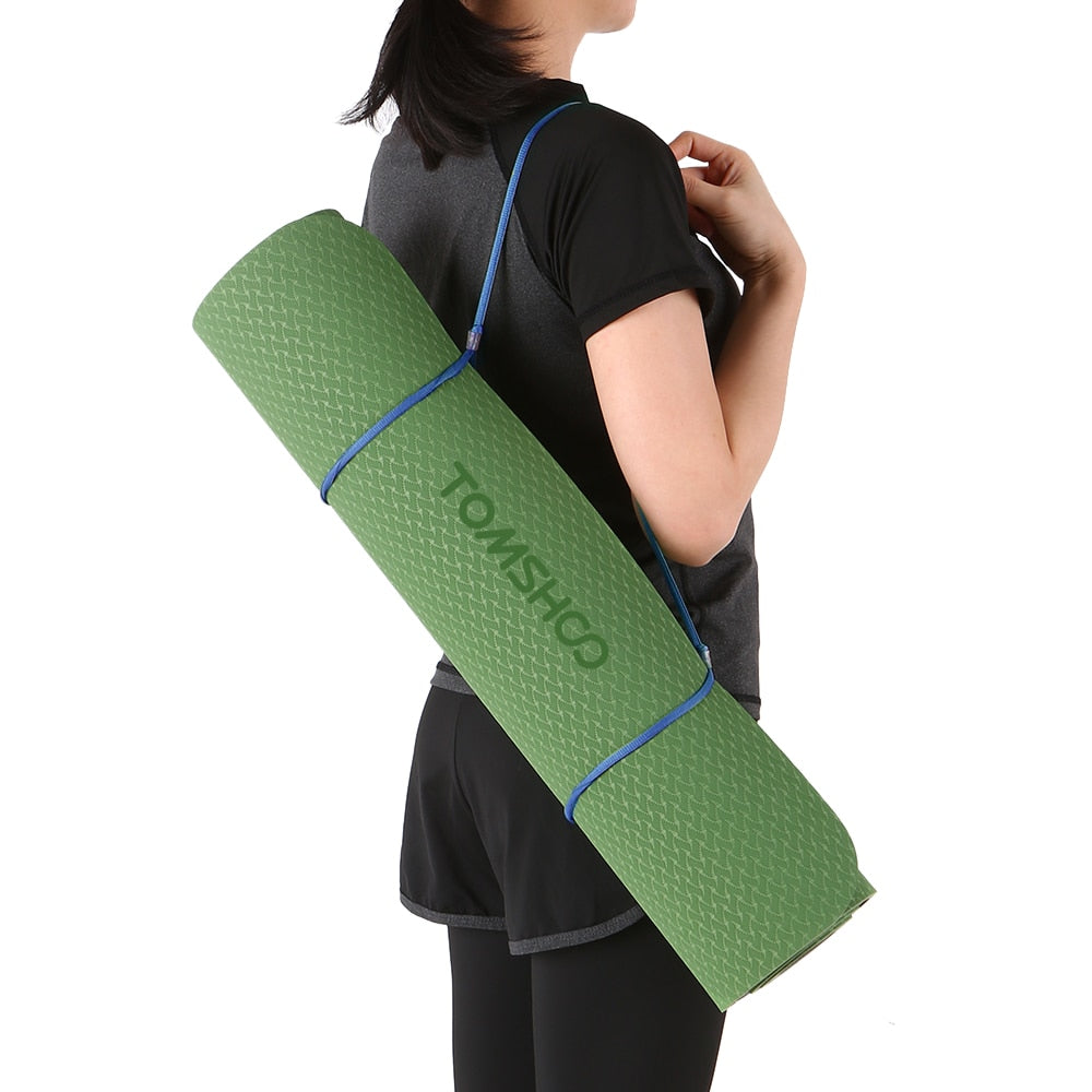 183*61*0.8cm Yoga Mattress with Carrying Strap Bags
