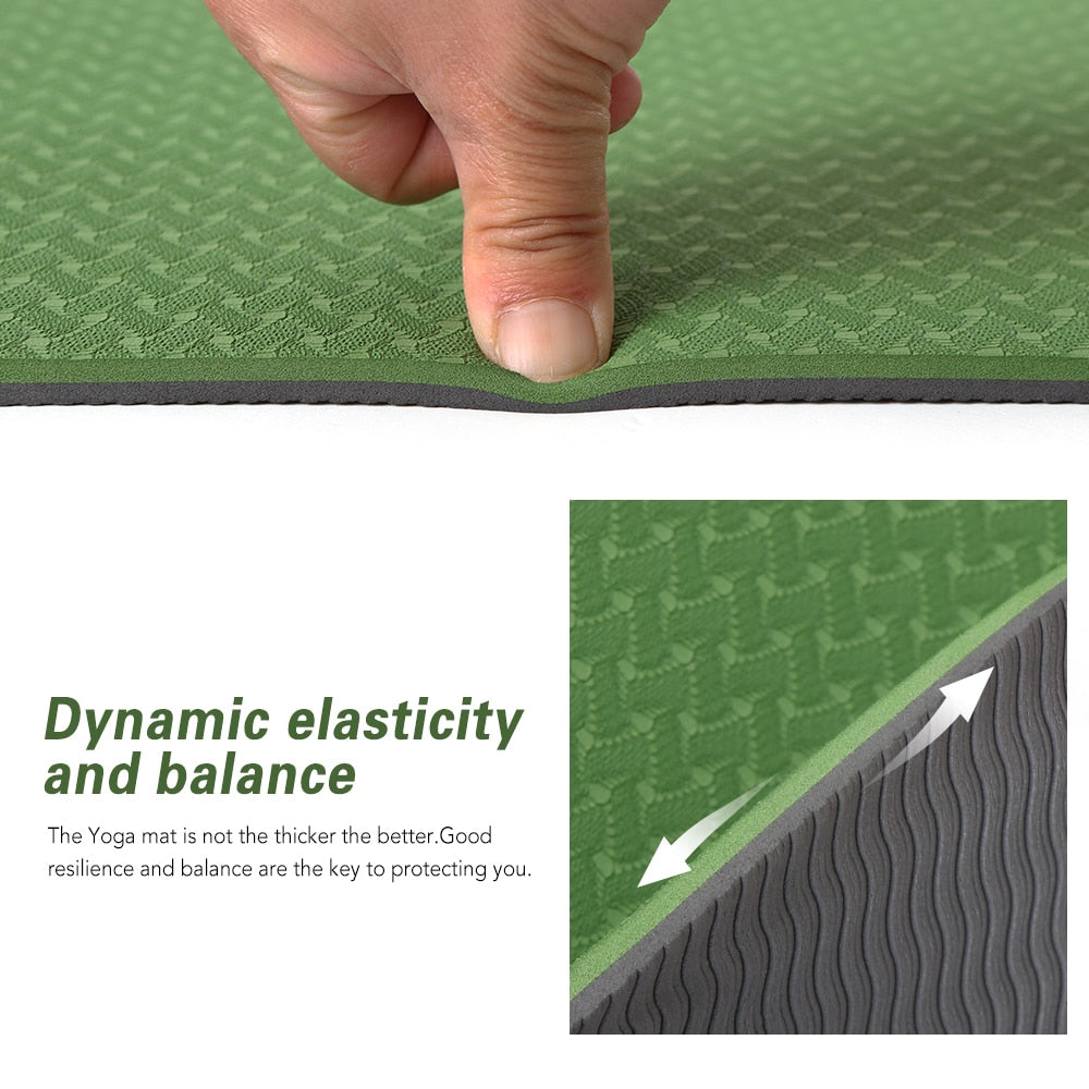 183*61*0.8cm Yoga Mattress with Carrying Strap Bags