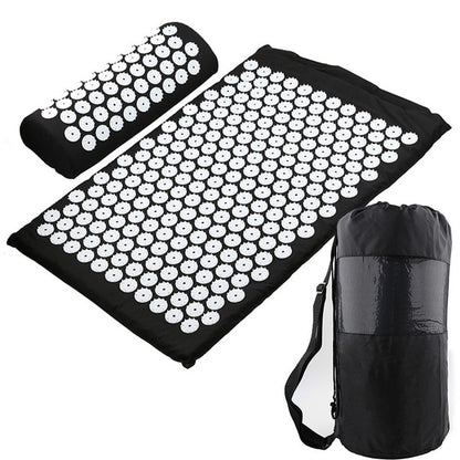 Yoga Mat Acupressure Relieve Stress Back Body Pain Spike Mat