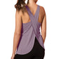 2020 New Women Quick Dry Cross Back Yoga Shirts