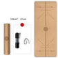 Accept customized 72*24 Inch Natural Cork TPE Yoga Mat