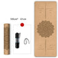 Accept customized 72*24 Inch Natural Cork TPE Yoga Mat