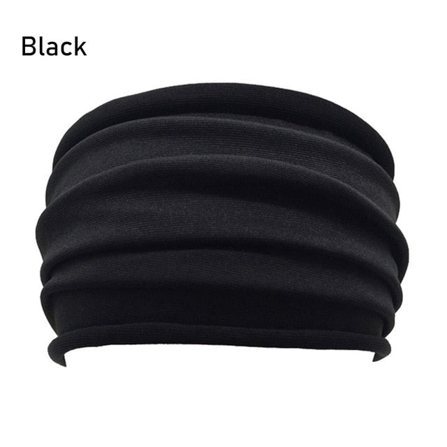 13 Colors Nonslip Elastic Folds Yoga Hairband Fashion