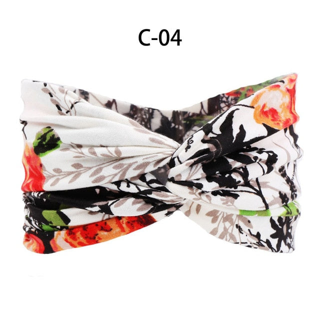 13 Colors Nonslip Elastic Folds Yoga Hairband Fashion