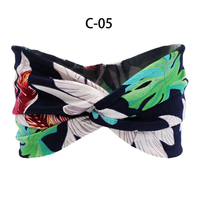 13 Colors Nonslip Elastic Folds Yoga Hairband Fashion