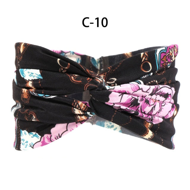 13 Colors Nonslip Elastic Folds Yoga Hairband Fashion