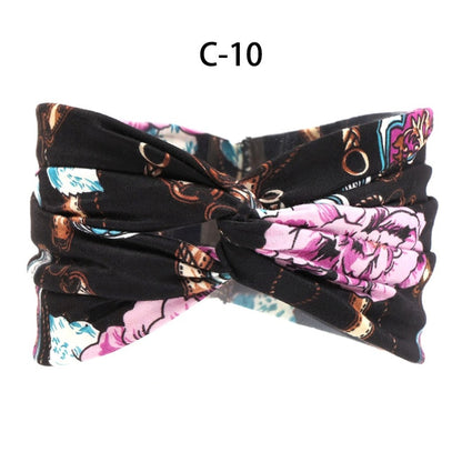 13 Colors Nonslip Elastic Folds Yoga Hairband Fashion