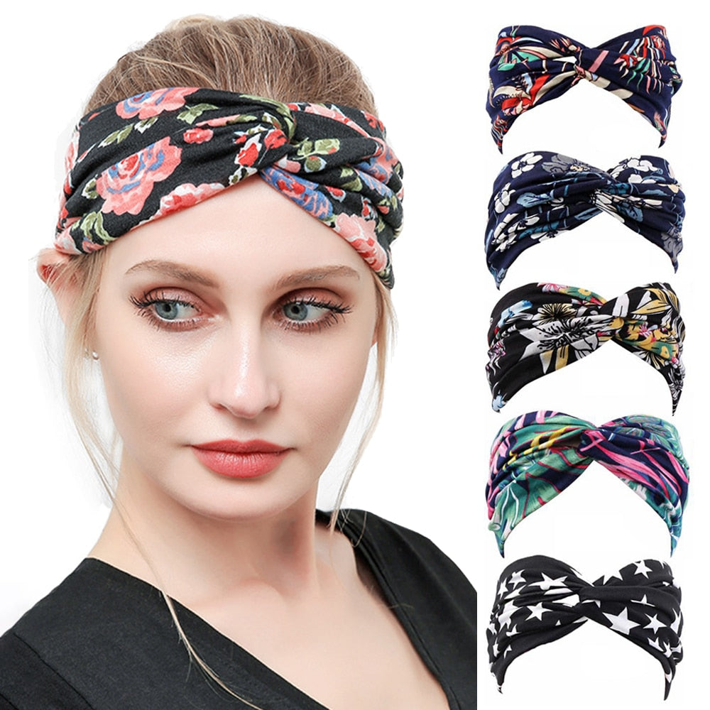 13 Colors Nonslip Elastic Folds Yoga Hairband Fashion