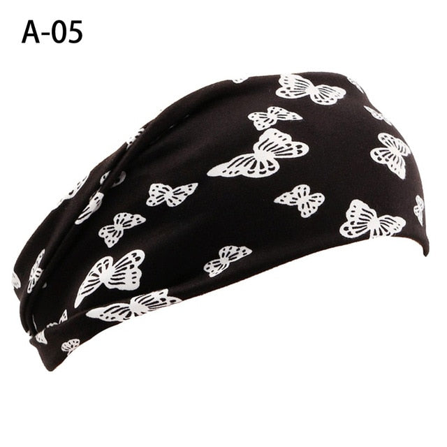 13 Colors Nonslip Elastic Folds Yoga Hairband Fashion