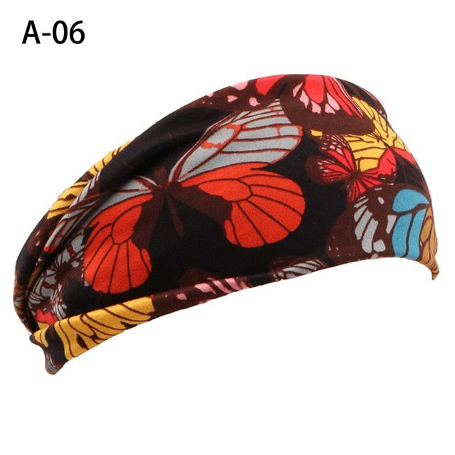 13 Colors Nonslip Elastic Folds Yoga Hairband Fashion