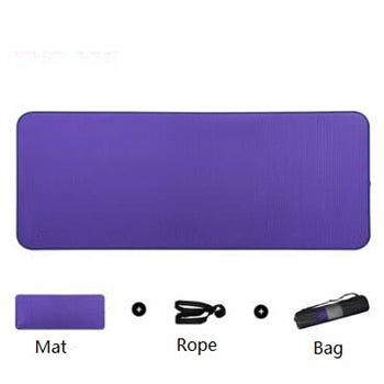 10mm Non-slip Yoga Mat 183x61cm NBR Fitness Gym