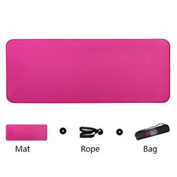 10mm Non-slip Yoga Mat 183x61cm NBR Fitness Gym