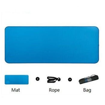 10mm Non-slip Yoga Mat 183x61cm NBR Fitness Gym