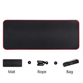 10mm Non-slip Yoga Mat 183x61cm NBR Fitness Gym