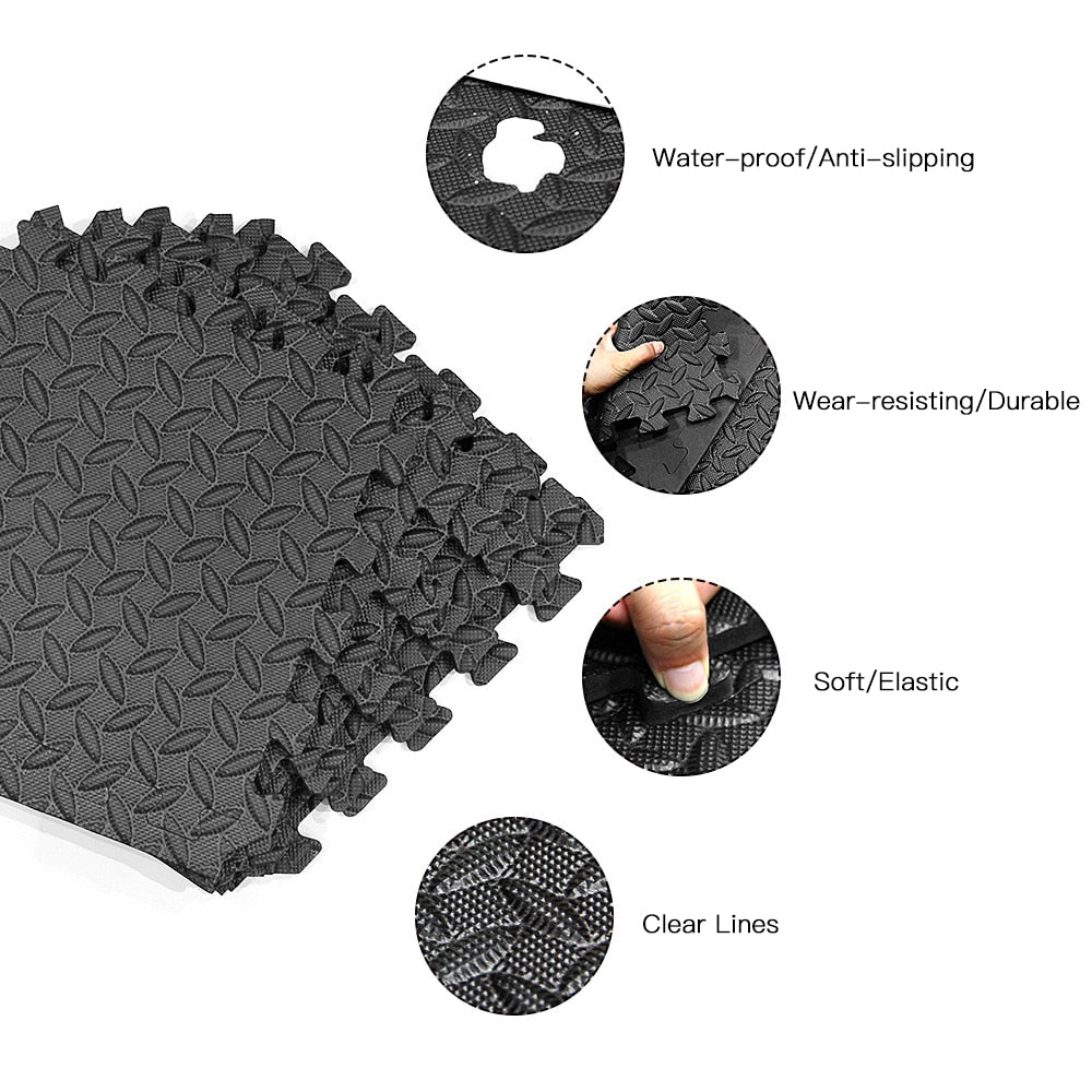 12PCS 30*30cm Protective Floor Mat Anti-slip Bubble Bowl Foam