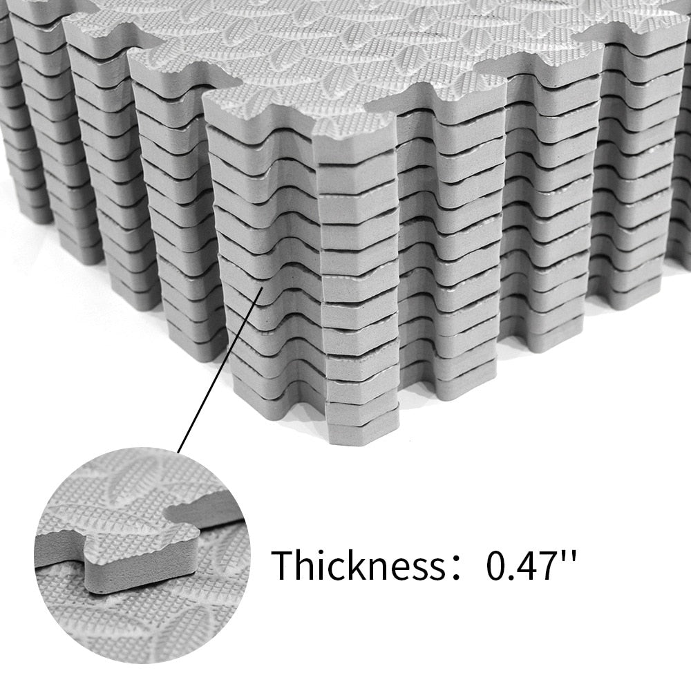 12PCS 30*30cm Protective Floor Mat Anti-slip Bubble Bowl Foam