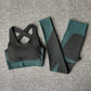 Seamless Yoga Sets New Knitted Hip-lifting Elastic Running Sports