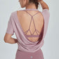 Open Back Top Loose Breathable Tank Top Yoga