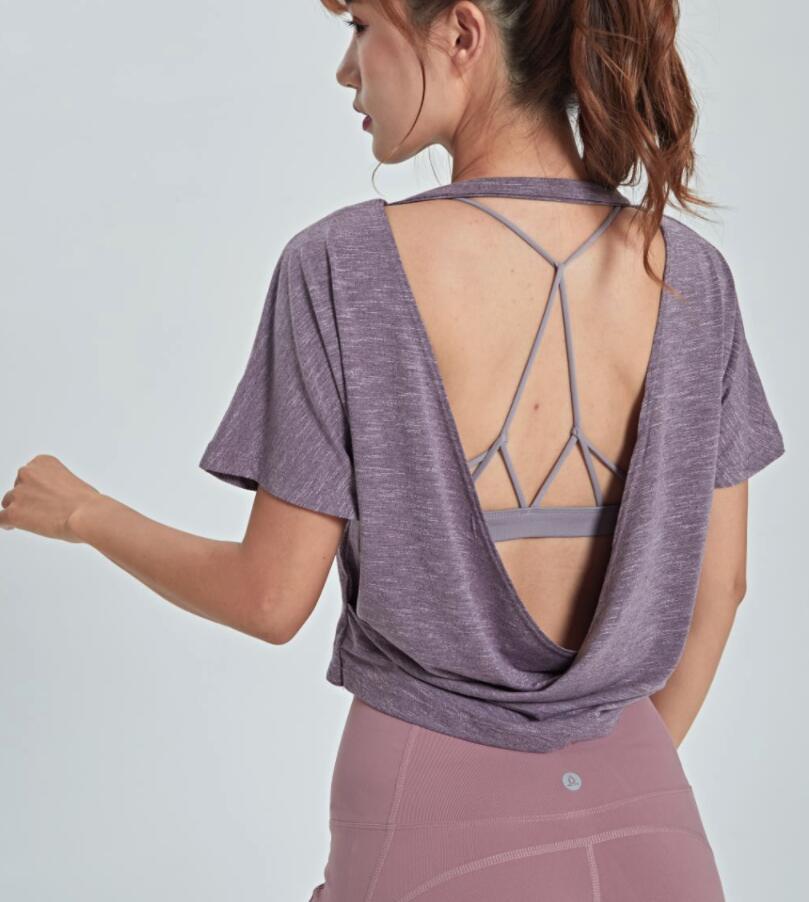 Open Back Top Loose Breathable Tank Top Yoga