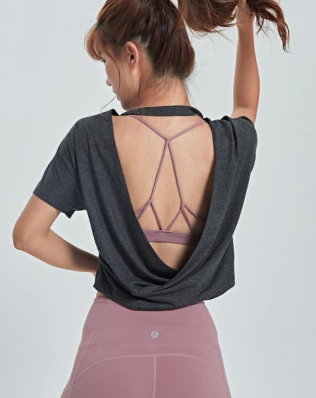 Open Back Top Loose Breathable Tank Top Yoga