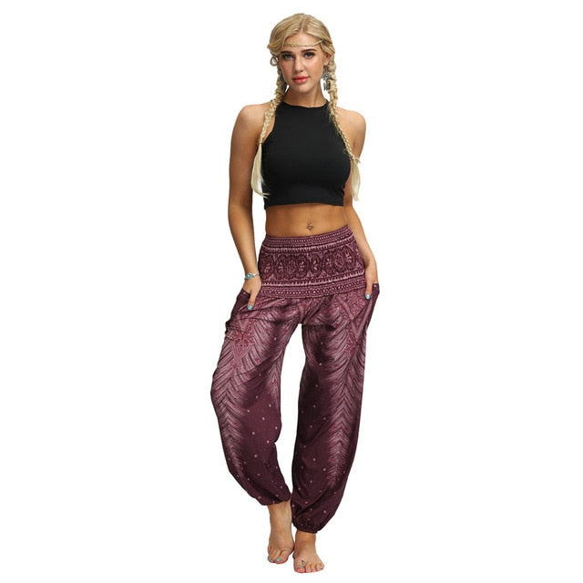 Yoga Trousers Baggy Boho Aladdin Pants
