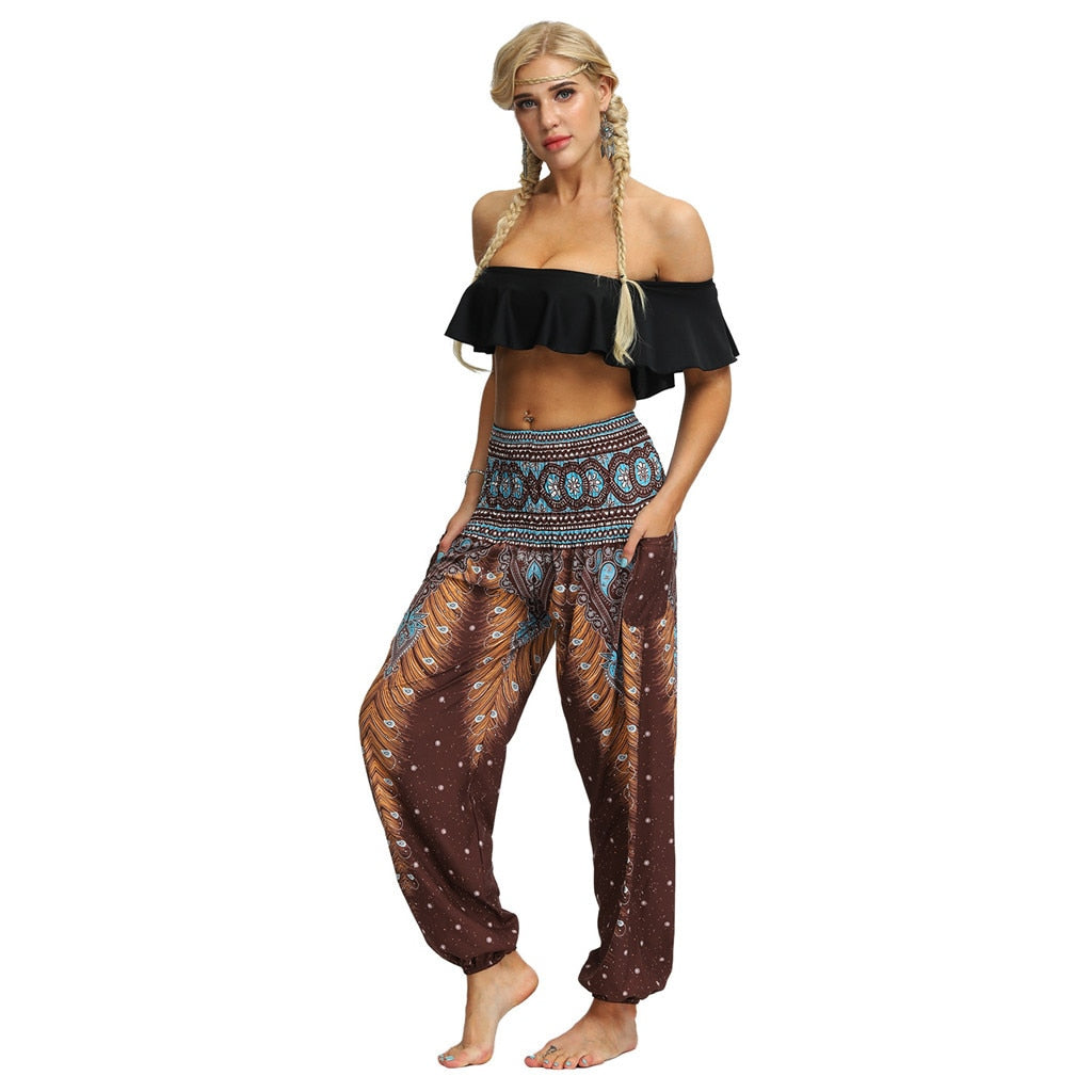 Yoga Trousers Baggy Boho Aladdin Pants