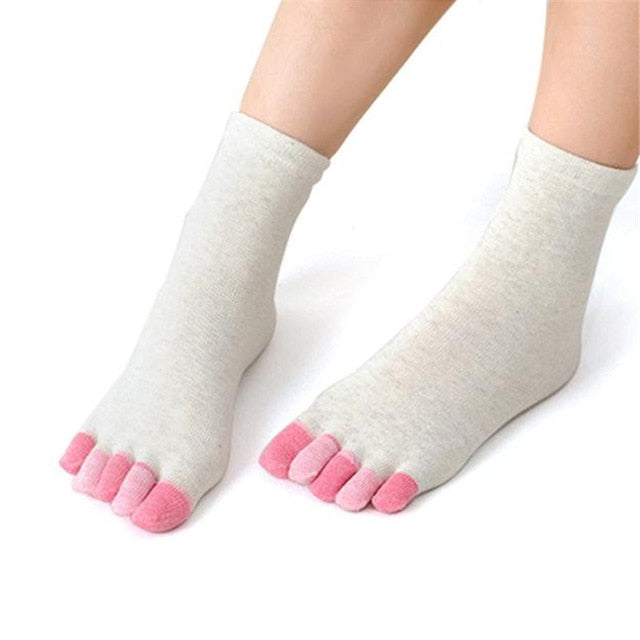 Yoga Socks Five Fingers Toe Non Slip Massage Sport